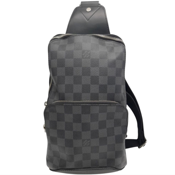 LOUIS VUITTON Avenue Damier Graphite Canvas Slingbag, Pristine EUC Sling bag - Picture 3 of 11